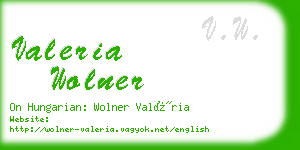 valeria wolner business card